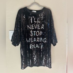 Kate Hewko sequin shirt dress